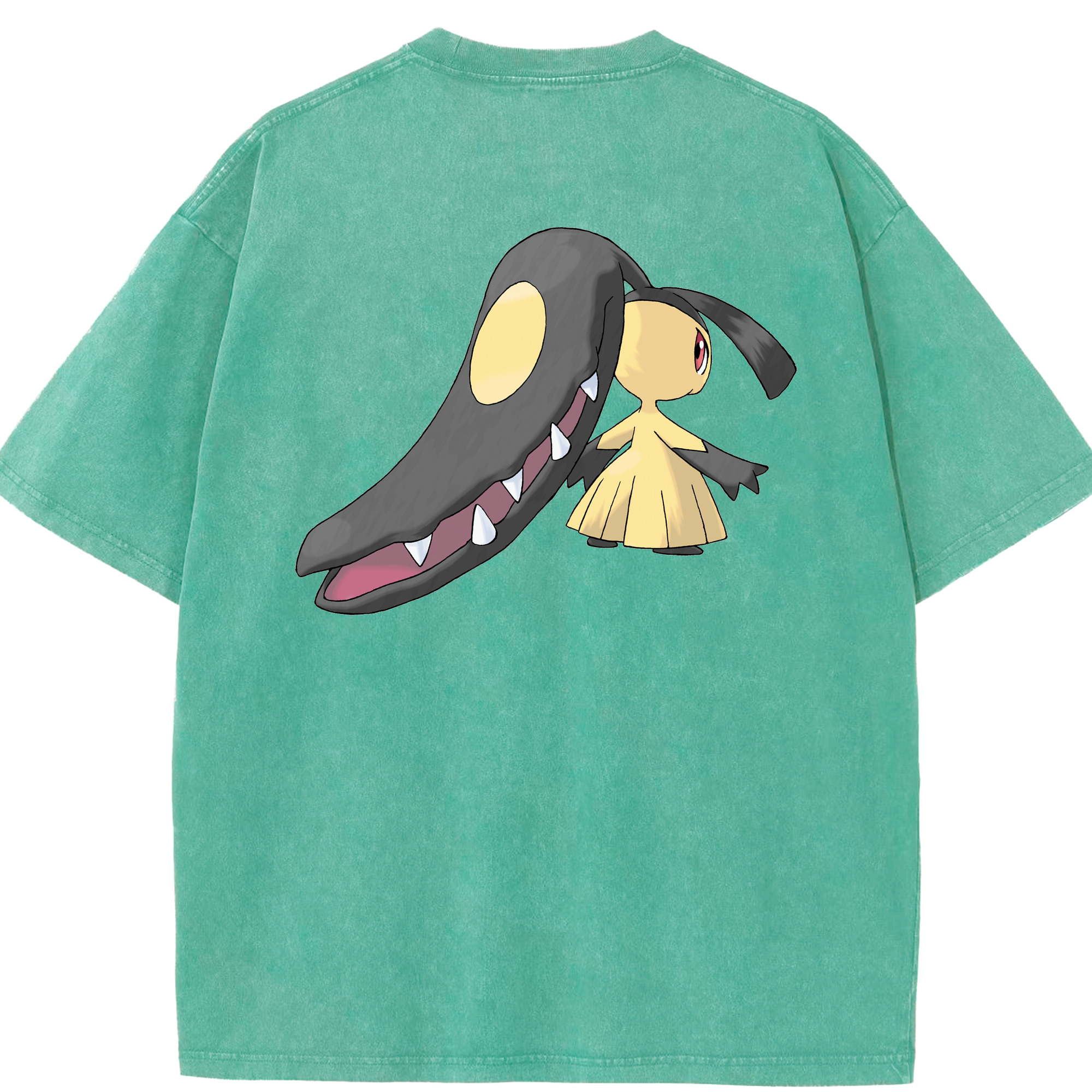 （画像用） ポケットモンスター Pokémon 綿100% ヴィンテージ風 半袖Tシャツ（背面プリント）